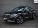 Audi Q5 Sportback 3x S Line 2022, pano, 360°, sfeerverlicht, Automaat, Gebruikt, 4 cilinders, Zwart