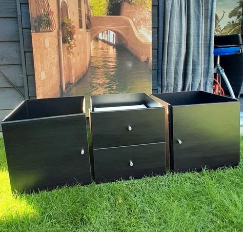 2 deurtjes,  1 ladekastje voor ikea Kallax Vakkenkast, Huis en Inrichting, Kasten | Dressoirs, Zo goed als nieuw, Ophalen