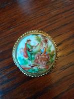 Limoges oude broche!!!, Sieraden, Tassen en Uiterlijk, Antieke sieraden, Ophalen of Verzenden, Koper, Broche