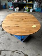 Eiken eet tafel rond, Ophalen, 100 tot 150 cm, Nieuw, Vijf personen of meer