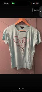 Guess T-shirt Mintgroen Strass - Maat M, Maat 38/40 (M), Blauw, Ophalen of Verzenden, Zo goed als nieuw