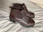 Manfield enkel laarzen bruin leer maat 39, Verzenden, Zo goed als nieuw, Bruin