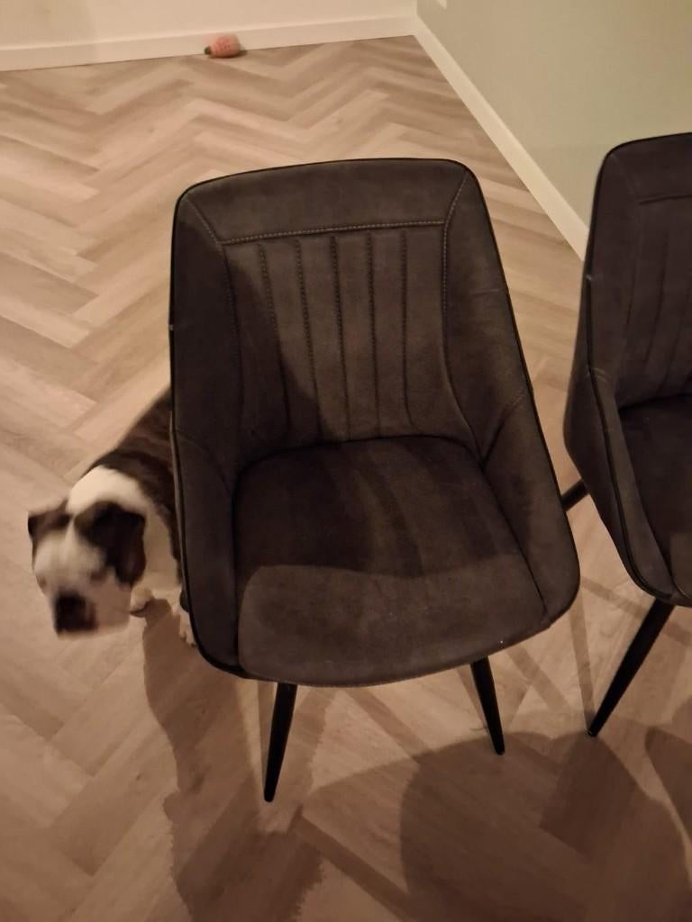 Eetkamerstoelen 4 stuks in BEMMEL, Ophalen, Gebruikt, Vier, Leer