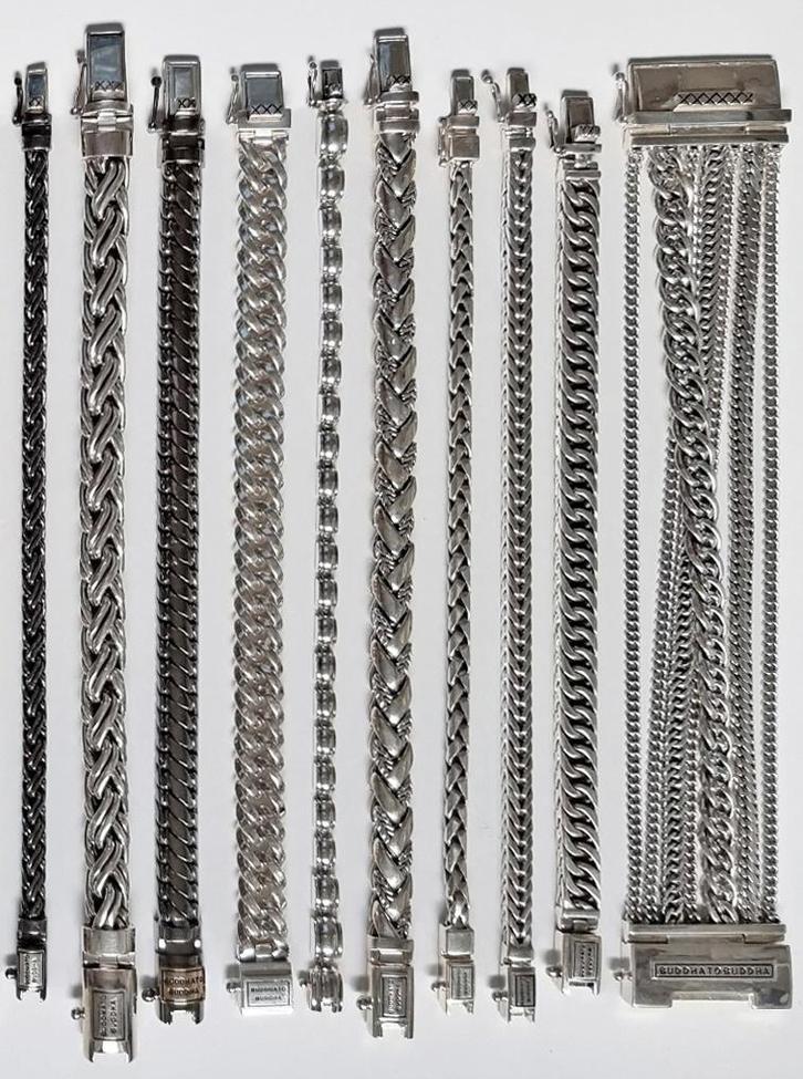 Buddha to Buddha & Z3UZ armbanden zilver - BESTE PRIJZEN!, Sieraden, Tassen en Uiterlijk, Armbanden, Nieuw, Zilver, Zilver, Ophalen of Verzenden