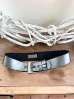 Sarah Pacini brede leren riem grijs metallic, maat 36, 5 cm of meer, Echt leder, Heupriem, Ophalen of Verzenden