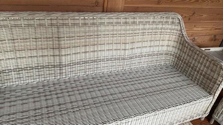 Wicker tuinbank van Garden Impression., Tuin en Terras, Tuinbanken, Zo goed als nieuw, Wicker, Ophalen