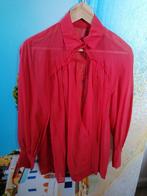 Rode hippie, Ibiza, gipsy, bohemian blouse, custom made, M, Ophalen of Verzenden, Zo goed als nieuw, Maat 38/40 (M), Rood