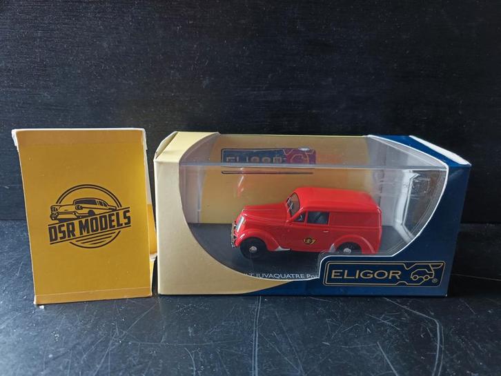 Renault Juvaquatre Poste Belge 1:43, Hobby en Vrije tijd, Modelauto's | 1:18, Zo goed als nieuw, Auto, Ophalen of Verzenden