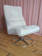 Draaistoel chrome, Jan des Bouvrie, Gelderland., Huis en Inrichting, Fauteuils, Ophalen, Gebruikt, 75 tot 100 cm, Metaal