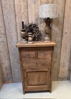 Teakhouten kastje met lade en deurtje Nieuw, Antiek en Kunst, Ophalen