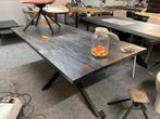Tafel mango hout 200x100 matrix poot b keuze, Ophalen, 100 tot 150 cm, Vijf personen of meer, Metaal