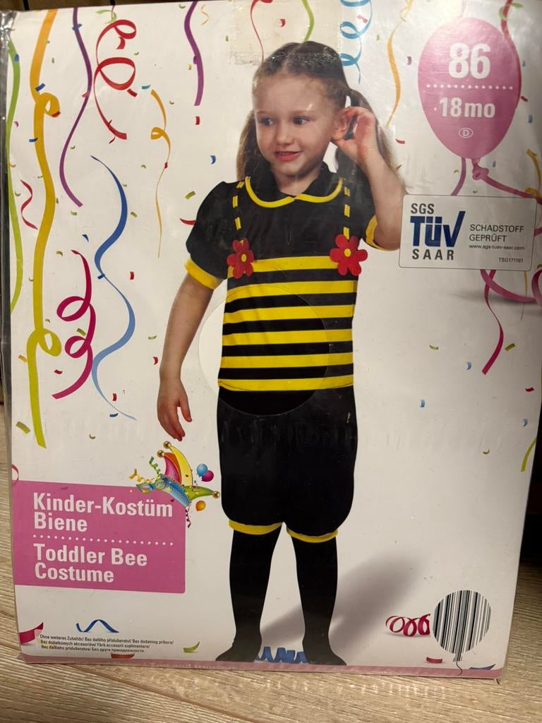 Baby bei kostuum, Kinderen en Baby's, Carnavalskleding en Verkleedspullen, Ophalen of Verzenden, Nieuw, 104 of kleiner, Meisje