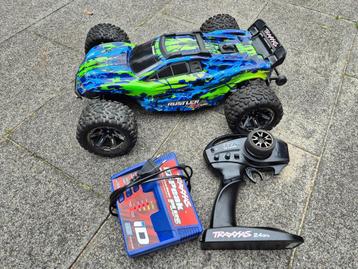 Traxxas Rustler 4x4 VXL rijklaar incl 11.1v Lipo accu/lader beschikbaar voor biedingen