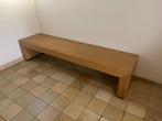 uniek presentatiemeubel in iepenhout | side table | zitbank, Ophalen, Zo goed als nieuw, 150 tot 200 cm, 25 tot 50 cm