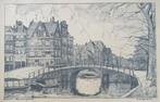 H. Hubregtse (1879-1959): Brouwersgracht hoek Prinsengracht, Ophalen of Verzenden