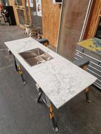 Caesarstone Aanrechtblad Kwarts Moorland Fog - RVS spoelbak, Huis en Inrichting, Ophalen of Verzenden, Nieuw, Minder dan 100 cm