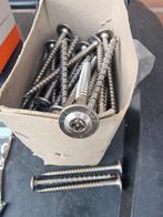80 RVS Constructieschroeven 100x80 - Balkhout, 50 tot 100 mm, Gebruikt, Schroeven, Ophalen of Verzenden