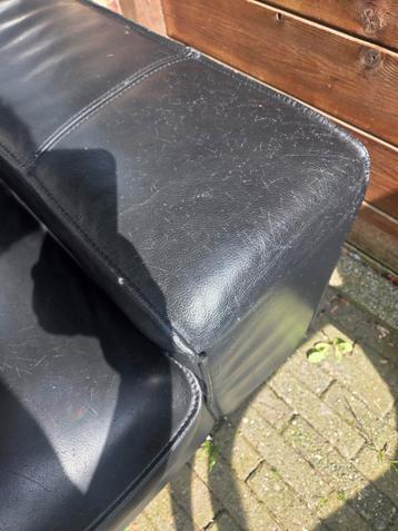 Ikea kivik zwart leren bankstel - afbeelding 3