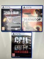 Ps 5 games Spider man - Deathloop - Call of duty Vanguard, Spelcomputers en Games, Games | Sony PlayStation 5, Ophalen of Verzenden