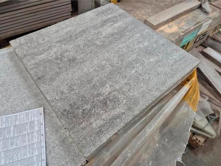 8,75m² 50x50x4 grijs gemêleerd tuintegels terras s-partij, Tuin en Terras, Tegels en Klinkers, Nieuw, Terrastegels, Beton, 10 m² of meer