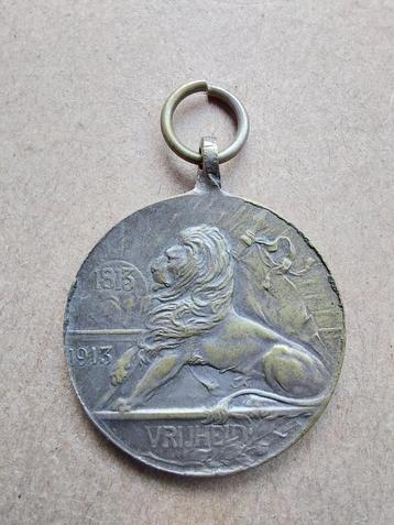 Penning 100 jaar Onafhankelijkheid Nederland 1813-1913 beschikbaar voor biedingen