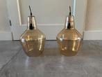 Hanglamp glas goud, Huis en Inrichting, Lampen | Hanglampen, Ophalen of Verzenden, Zo goed als nieuw, Glas, Minder dan 50 cm