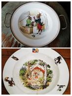 Antiek warmhoudbordje papbordje warmwaterbord kinderen, Antiek en Kunst, Ophalen of Verzenden