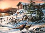 Peaceful Evening Pheasants - Buffalo Legpuzzel - 1000 st, Ophalen of Verzenden, 500 t/m 1500 stukjes, Nieuw, Legpuzzel