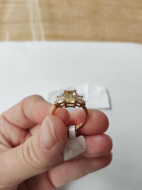 24Kae ring met kleurstenen 14K verguld maat 48 nieuw, Sieraden, Tassen en Uiterlijk, Ringen, Nieuw, Dame, Goud, Goud, Ophalen of Verzenden
