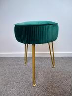 Leuke krukjes groen en blauw velvet, Huis en Inrichting, Krukjes, Ophalen of Verzenden, Nieuw, Overige materialen