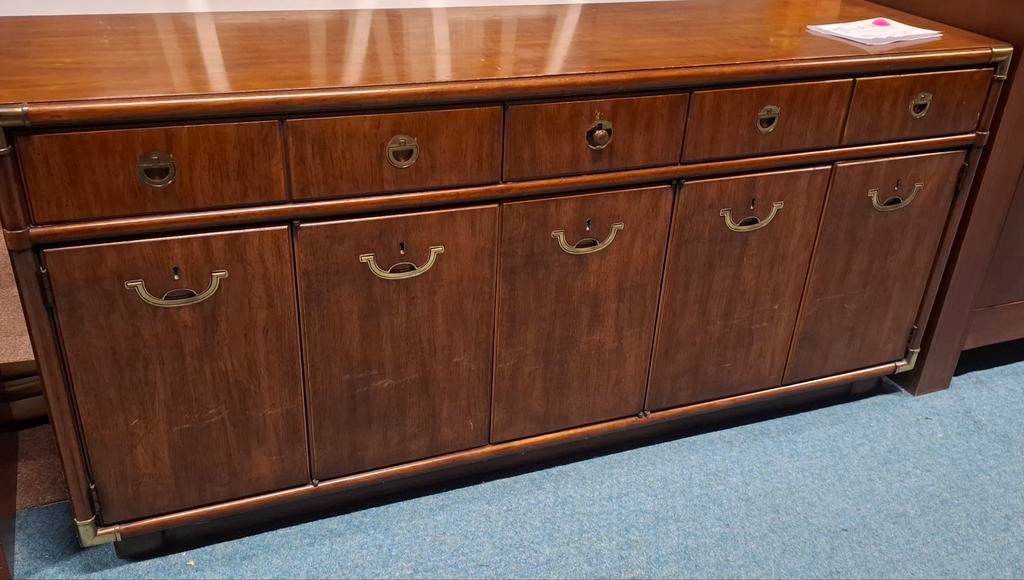 Vintage Drexel Dressoir, Huis en Inrichting, Kasten | Dressoirs, Gebruikt, 150 tot 200 cm, 25 tot 50 cm, Met lade(s), Met deur(en)