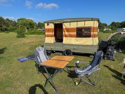 Vouwcaravan te huur | met bioscoop en houtkachel!, Caravans en Kamperen, Verhuur