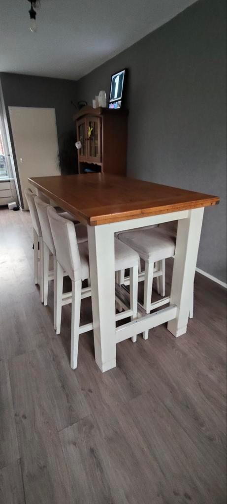 Houten Eettafel met Stoelen, Huis en Inrichting, Tafels | Eettafels, Ophalen