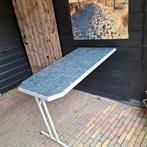 Te koop caravan tafel met poot, Ophalen, Zo goed als nieuw