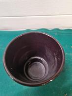 bloempot zwart,aardewerk, Tuin en Terras, Bloempotten, Ophalen of Verzenden, 'T Olde Gre-j, Info@toldegrej.nl, Endepoelstraat 20f Didam