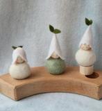 Winter voorjaar Seizoenstafel jaarring steker Sneeuwklokje, Hobby en Vrije tijd, Vilt, Verzenden, Nieuw, Figuurtje(s), Wolvilt