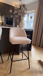 Witte/Beige Barstoel/kruk (Eicholtz stijl), Ophalen, Met voetsteun, 60 tot 90 cm, Zo goed als nieuw