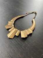 Vintage Art Deco bib statement Ketting sieraad statement, Ophalen of Verzenden, Zo goed als nieuw, Overige materialen, Verstelbaar