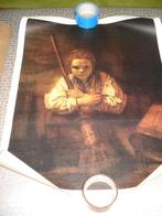 doek schilderij Rembrandt  Meisje met de Bezem in koker, Ophalen of Verzenden