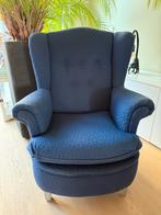 Fauteuil met Poef - Zo Goed Als Nieuw, Ophalen, Zo goed als nieuw, Stof, 75 tot 100 cm