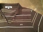 Mc. Gregor bruin gestreepte pololongsleeve; maat 42/large, Maat 42/44 (L), Ophalen of Verzenden, Zo goed als nieuw, Lange mouw