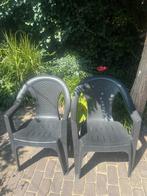 2 tuinstoelen Progarden, Tuin en Terras, Ophalen, Gebruikt, Kunststof, Stapelbaar