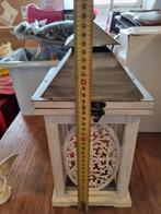 Sfeervol Windlicht Hout/Metaal, 25 tot 50 cm, Ophalen of Verzenden, Zo goed als nieuw, Grijs