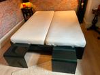 Auping Auronde 160x200 zwart geverfd, Ophalen, Gebruikt, Zwart, Tweepersoons