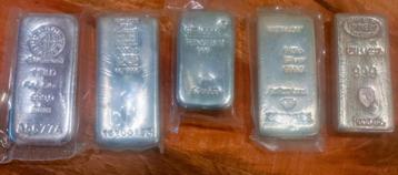 Zilverbaar 1 kilo 999 - Diverse smelters beschikbaar voor biedingen