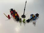 LEGO Ninjago Zwaardmotor van Kai en Sneeuwscooter van Zane, Ophalen of Verzenden, Zo goed als nieuw, Complete set, Lego