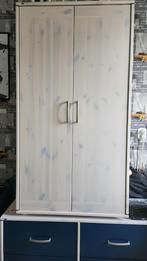 Flexa Kinder Kast met (4) ladekast beide softclose, Ophalen, Whitewash met kleur, 50 tot 100 cm, Zo goed als nieuw