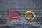 2x NIEUW KUNSTSTOF ARMBANDEN (EXCELSIOR & NPO ZAPP), Sieraden, Tassen en Uiterlijk, Armbanden, Ophalen of Verzenden, Nieuw, Rood
