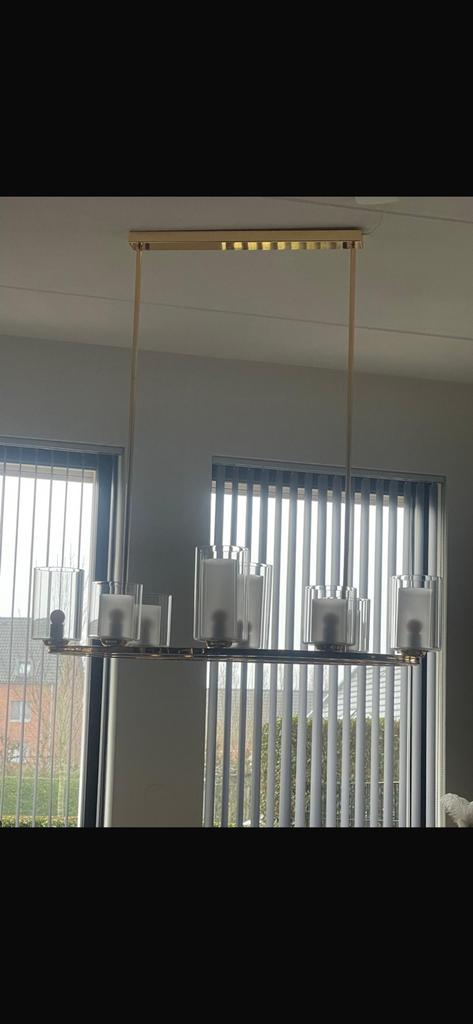 Richmond hanglamp Baele met 8 kandelaars gold/rose, Ophalen, Zo goed als nieuw, 75 cm of meer