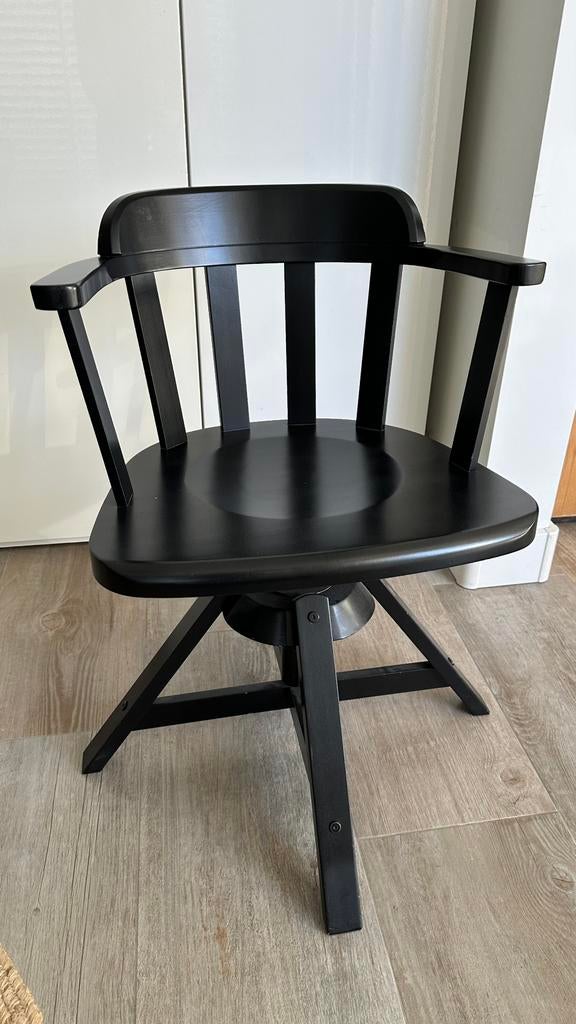 Ikea Feodor bureaustoel zwart, Ophalen, Zo goed als nieuw, Zwart